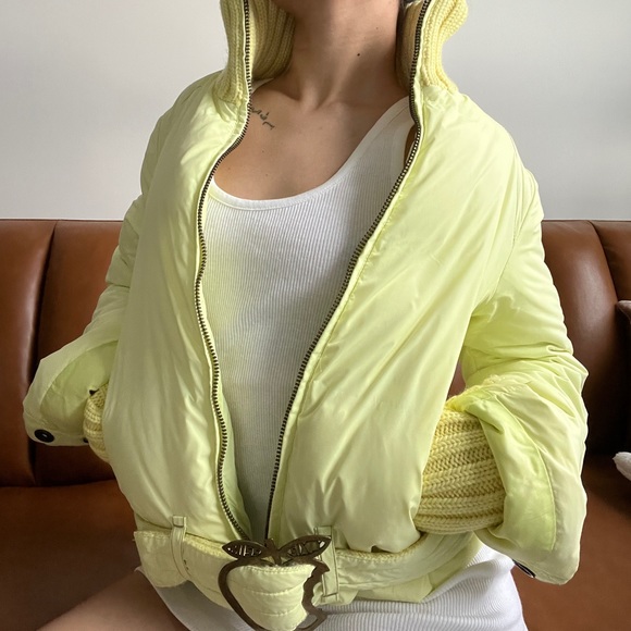 Y2K Miss Sixty lime green puffer jacket - Picture 5 of 8